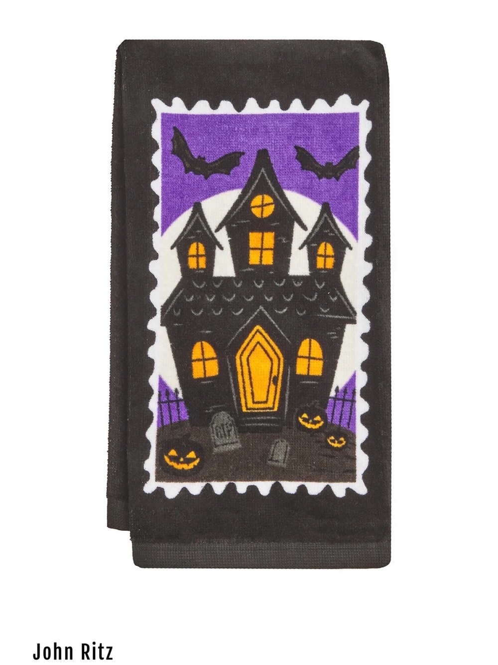👻 Haunted House Stamp Hand Towel 🏰